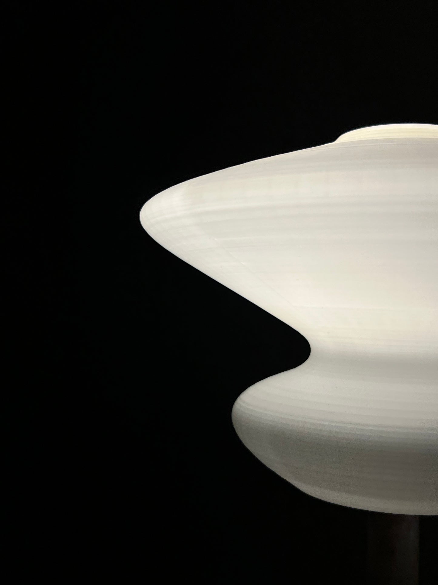 Space Lamp - Ash Grey Marble