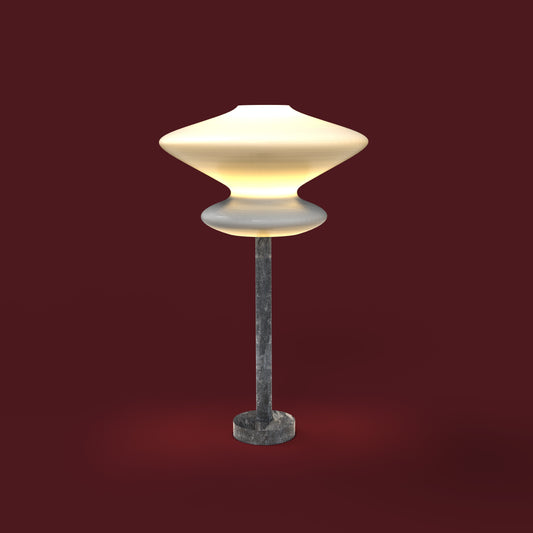 Space Lamp - Ash Grey Marble